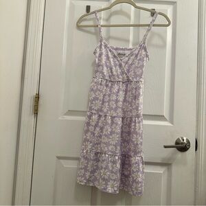 Lilac Daisy Tiered Sundress